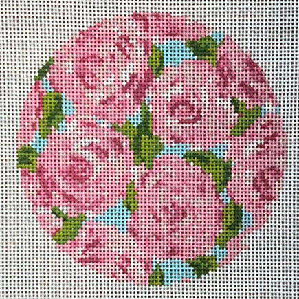 Roses on Teal