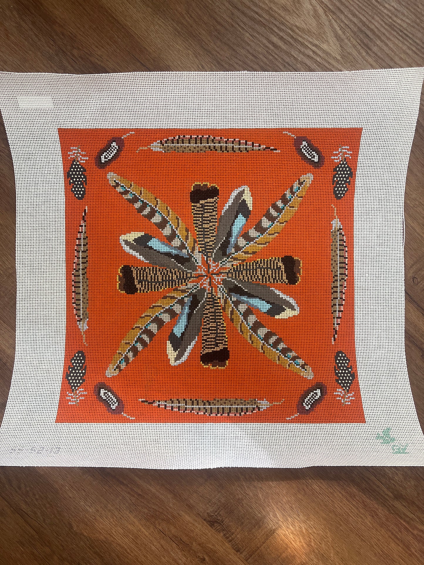 Game Bird Feathers Pillow-13 Mesh