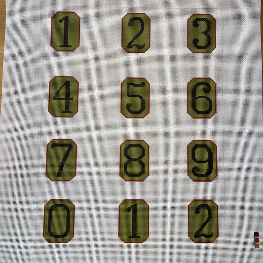 Christmas Perpetual Calendar Numbers