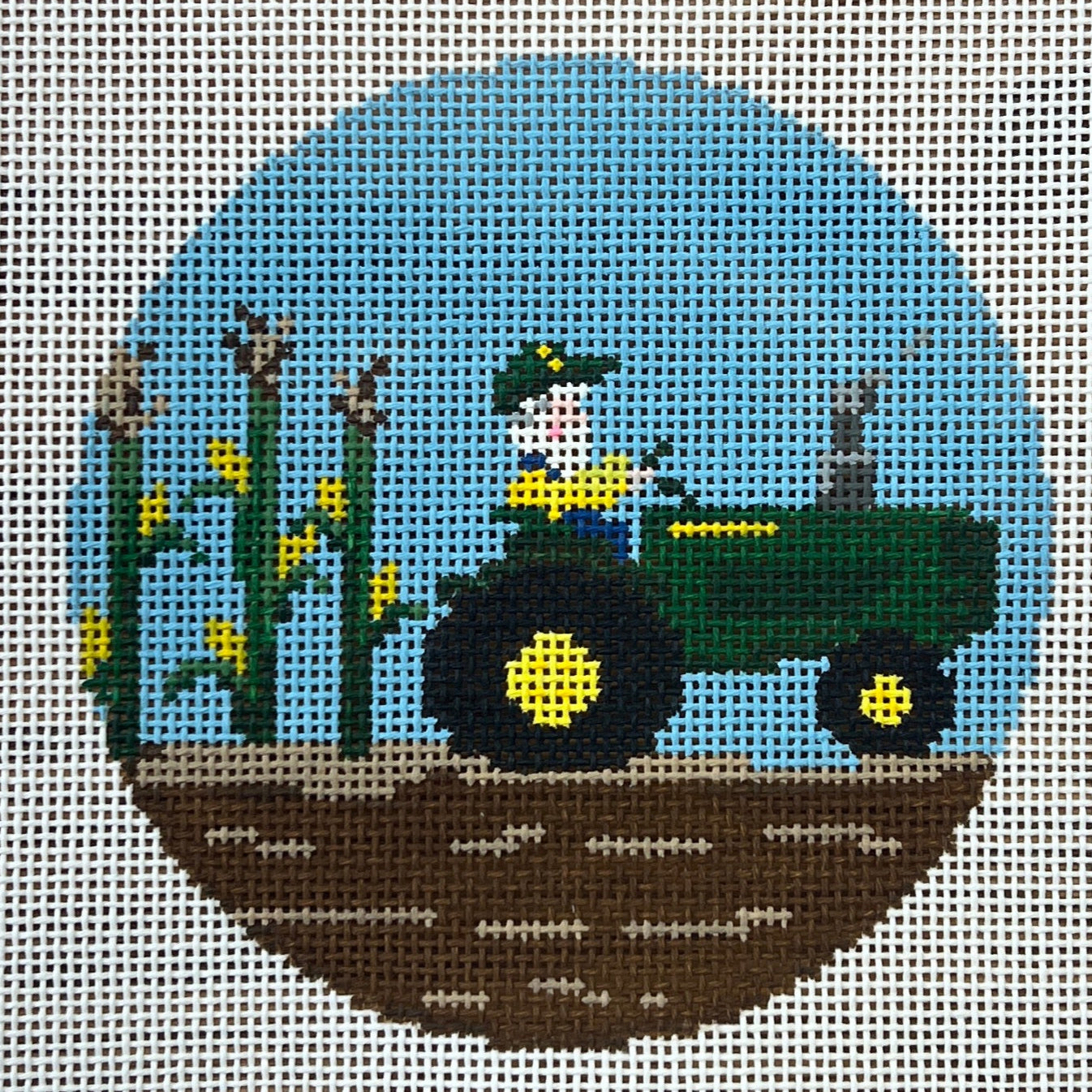 Santa on Tractor