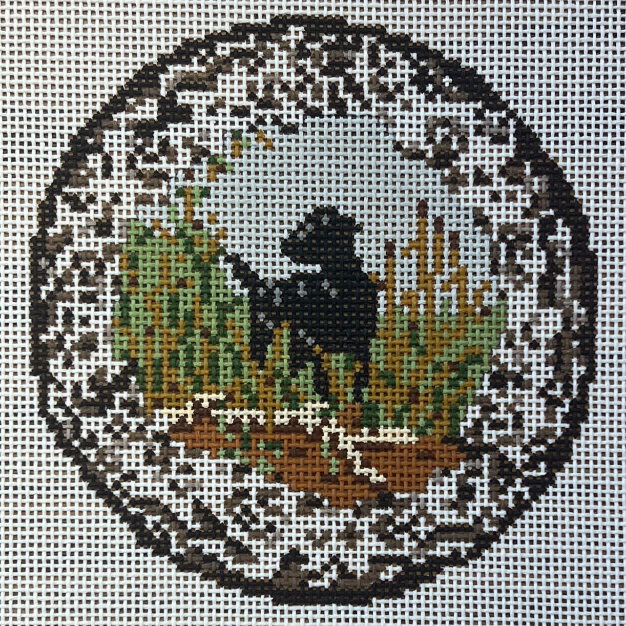 Transferware Dog Plate