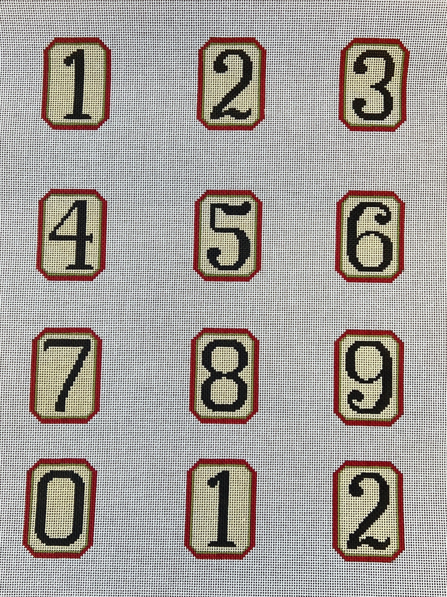 Pink/Green Perpetual Calendar Numbers