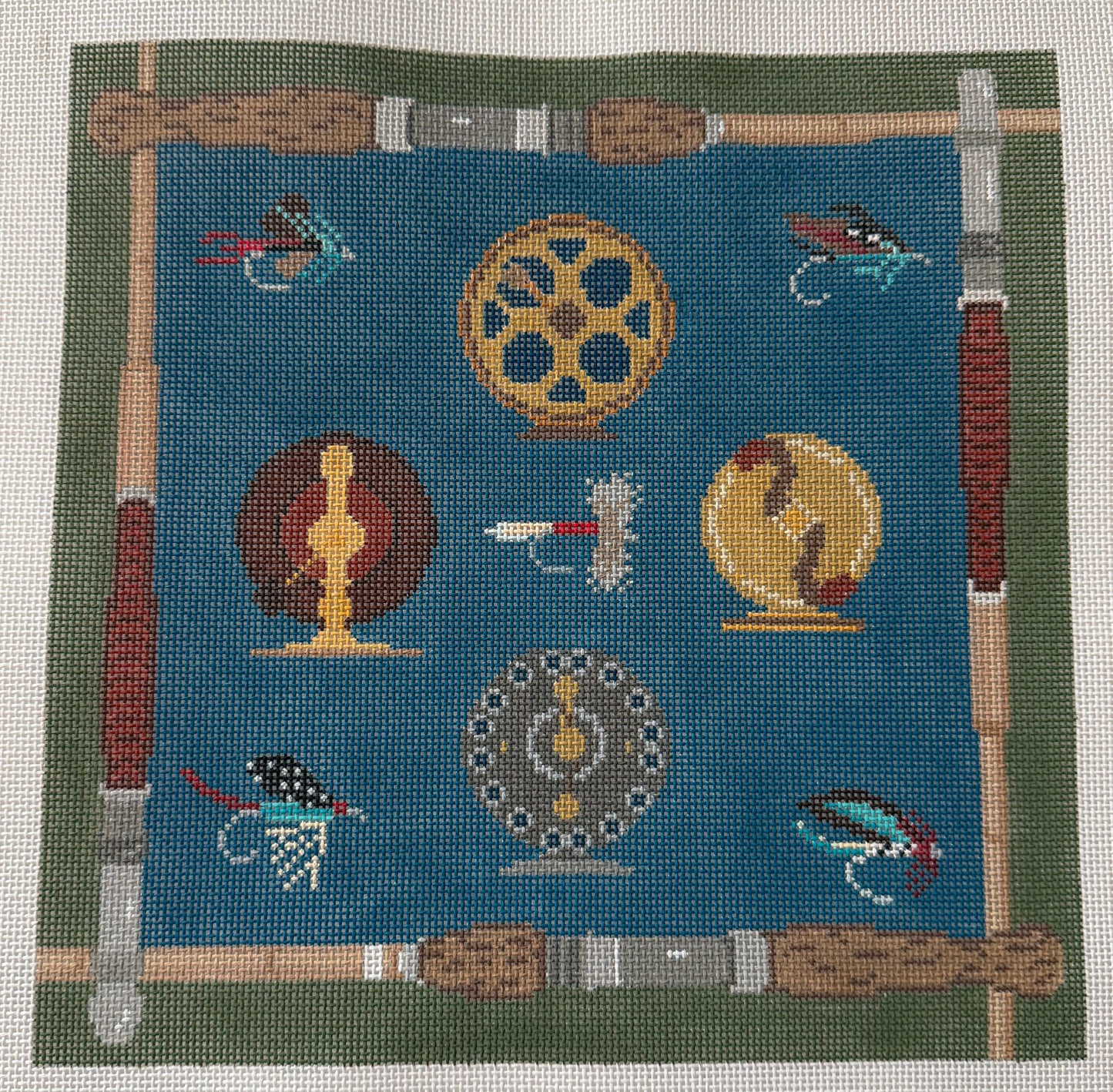 Vintage Fishing Pillow