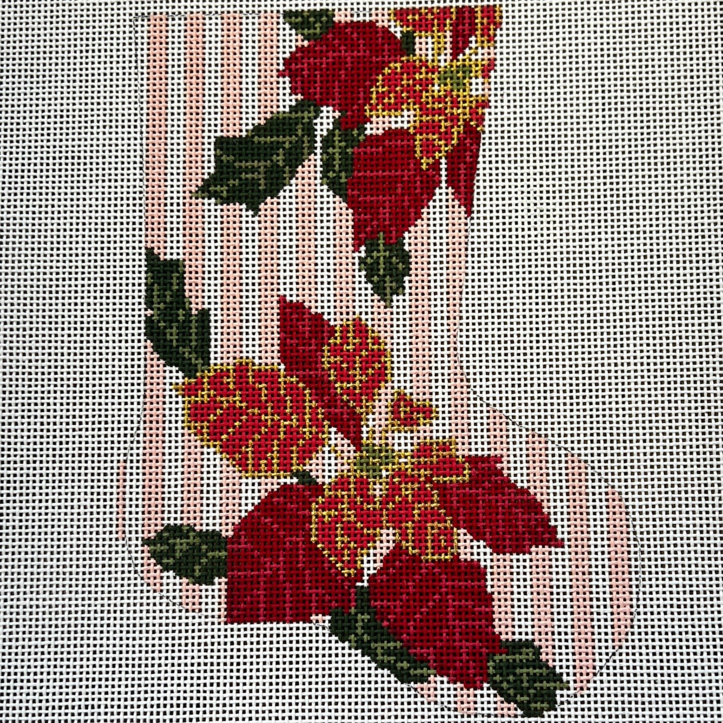 Poinsetta Mini Stocking