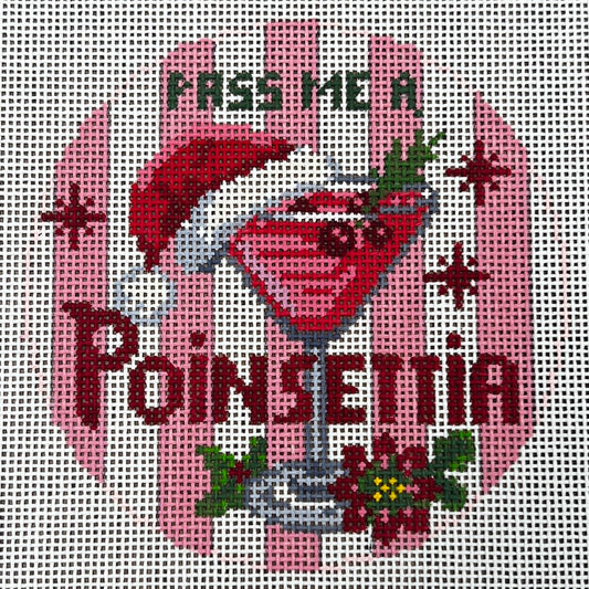 Happier Hour Coaster-Poinsetta