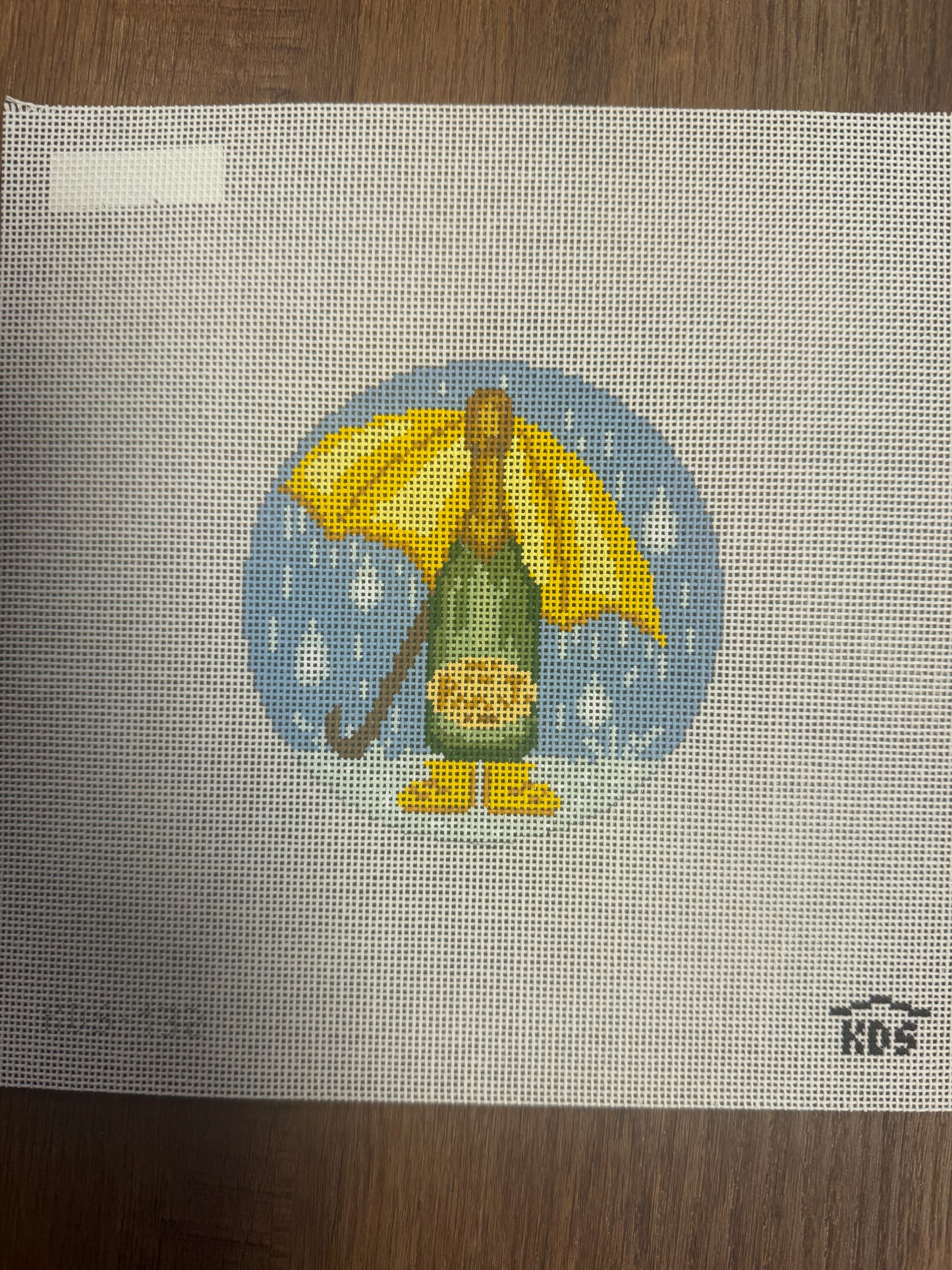 April Champagne Round and stitch guide