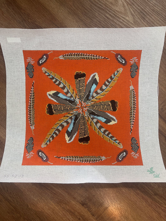 Game Bird Feathers Pillow-13 Mesh