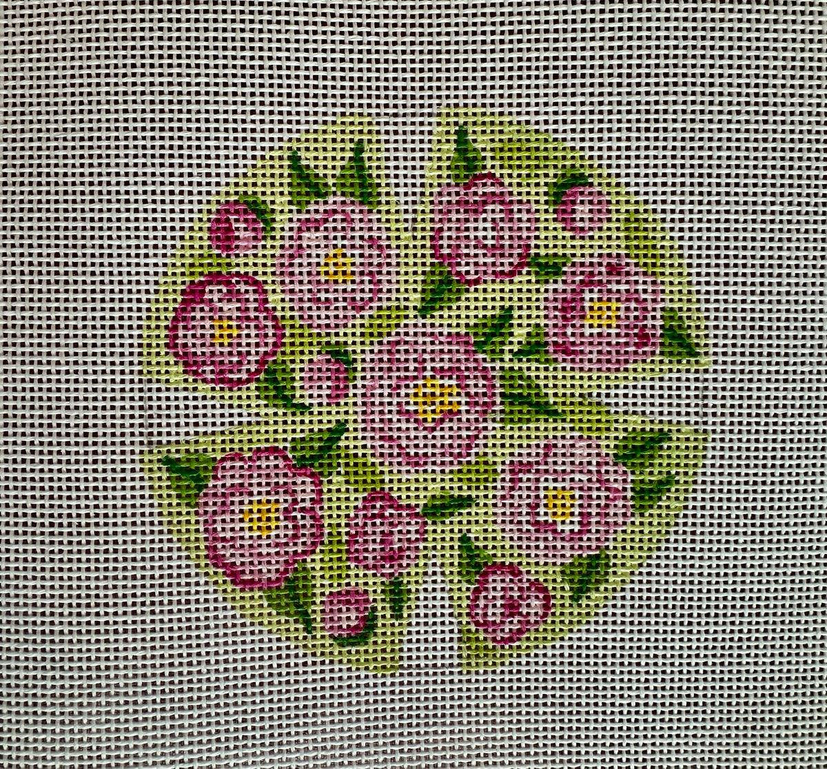 Paris Peonies Round (finishes as a 3D bouquet top to go inside tote)