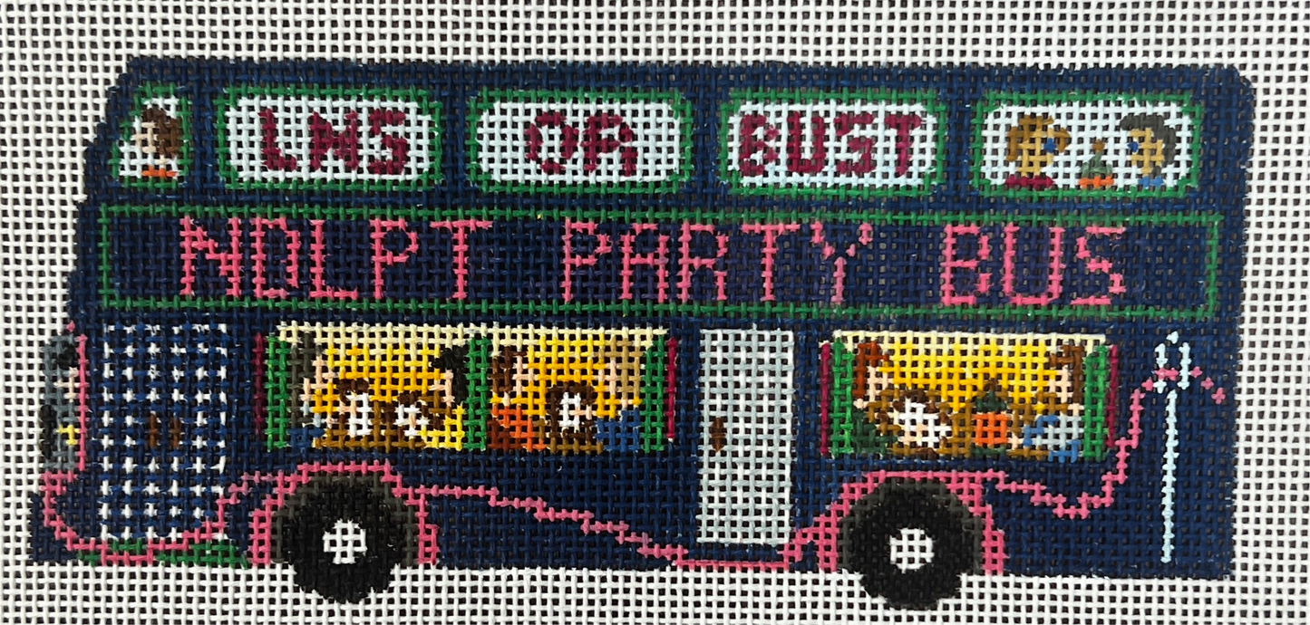 Needlepoint Party Bus