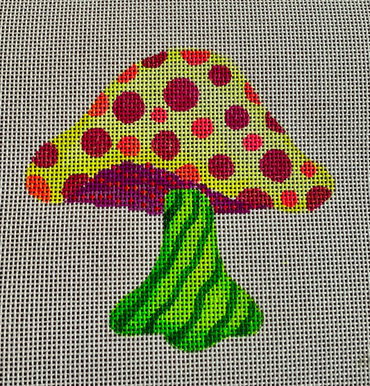 Fluorescent Dots on Yellow Cap