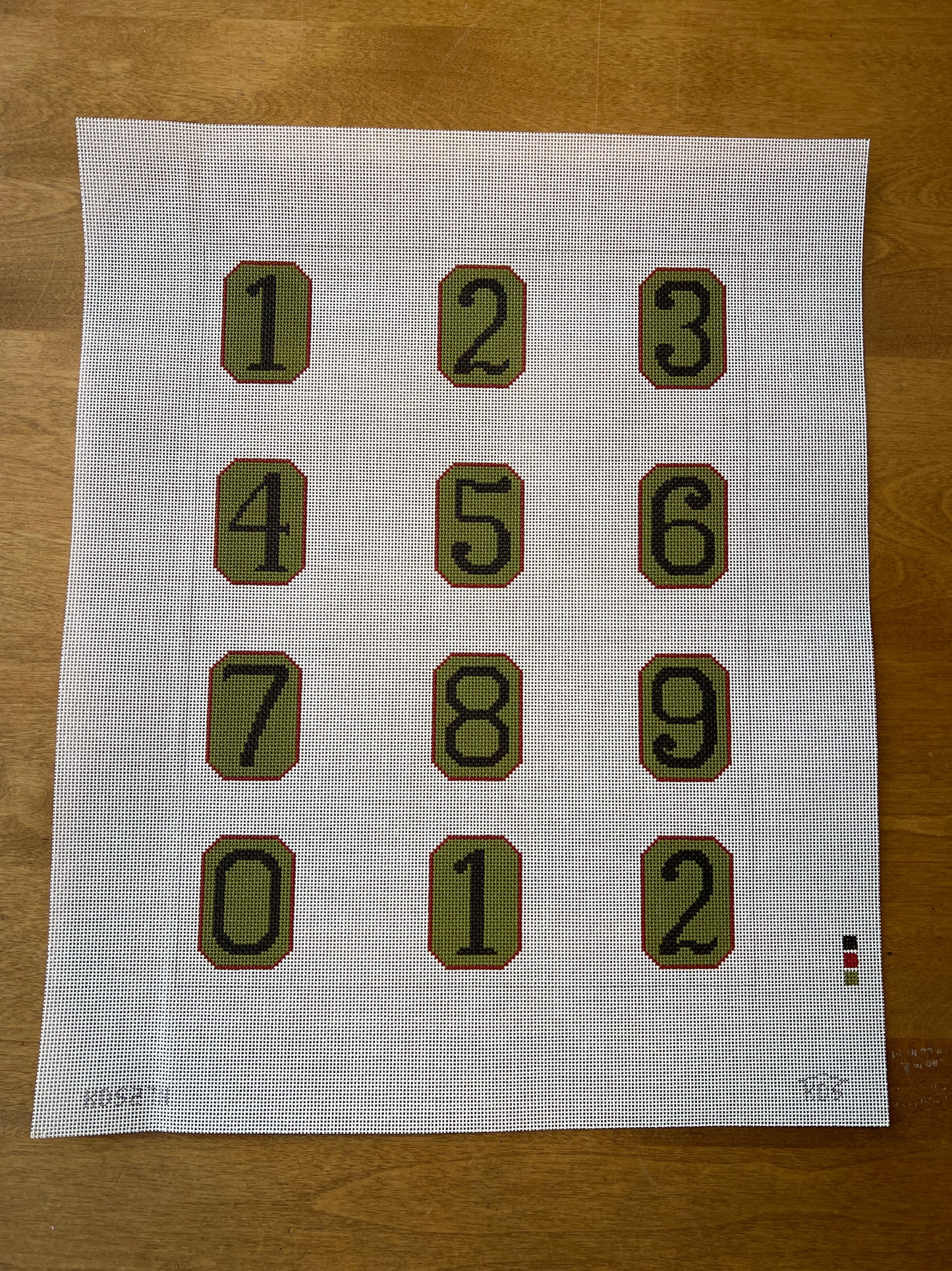 Christmas Perpetual Calendar Numbers