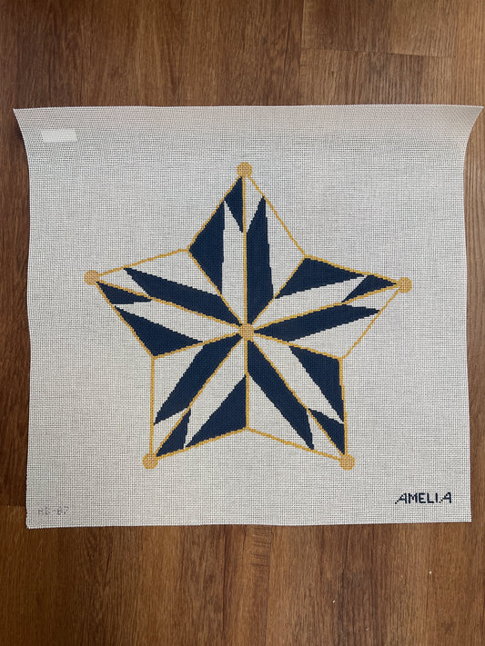 Blue& Gold Star topper