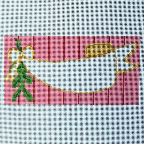 Mistletoe Scroll Insert – The Gingham Stitchery