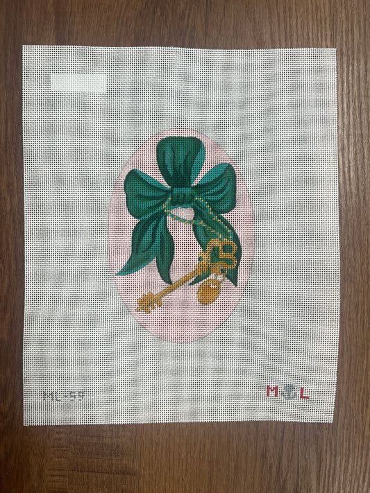 Green Bow with Key