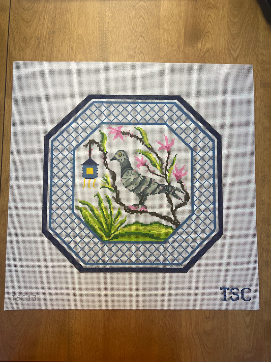 Chinoiserie Pigeon Pillow