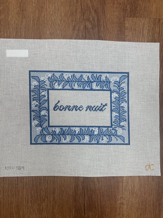 Bonne Nuit Sign-Blue