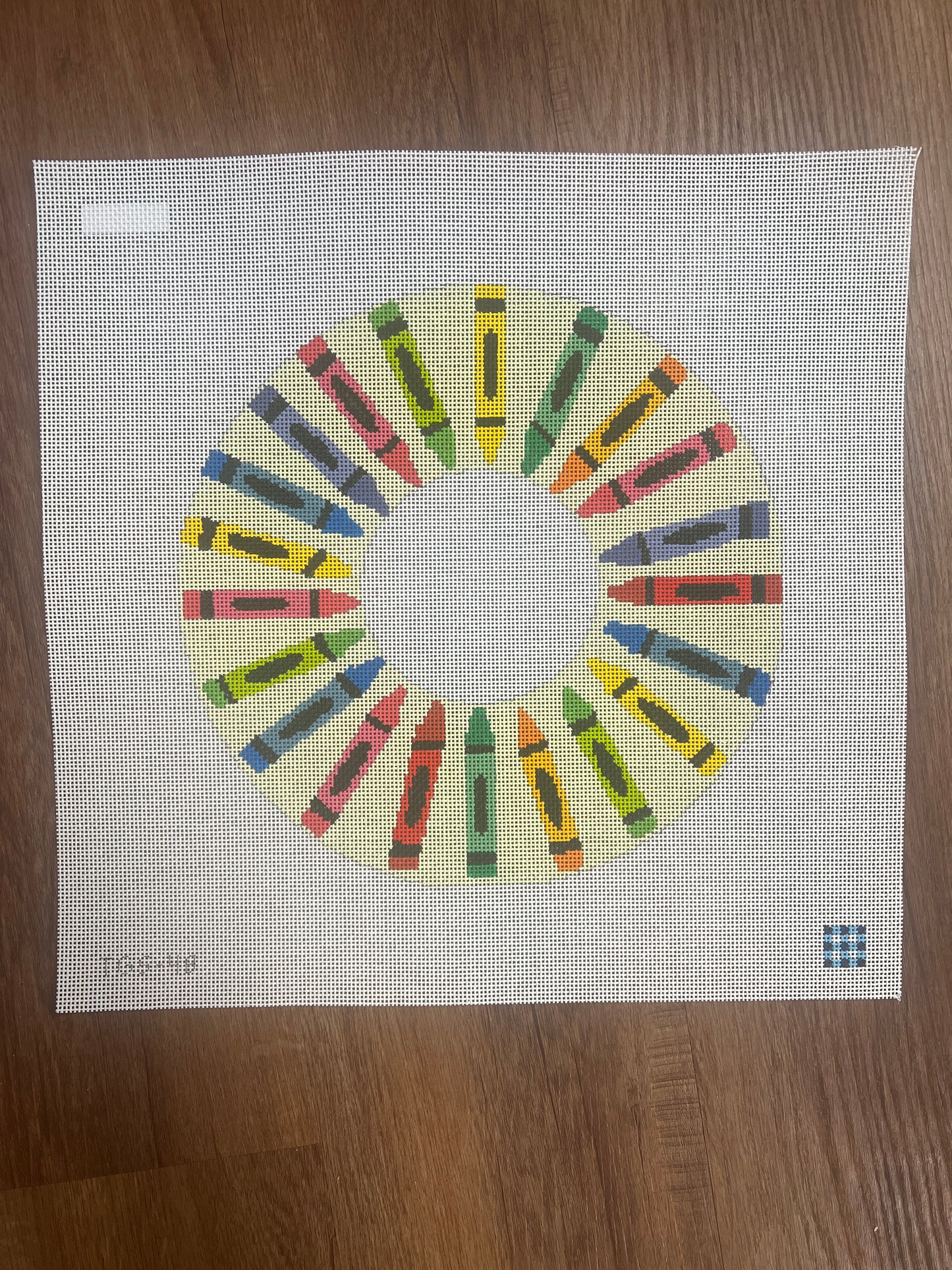 Crayon Round Frame