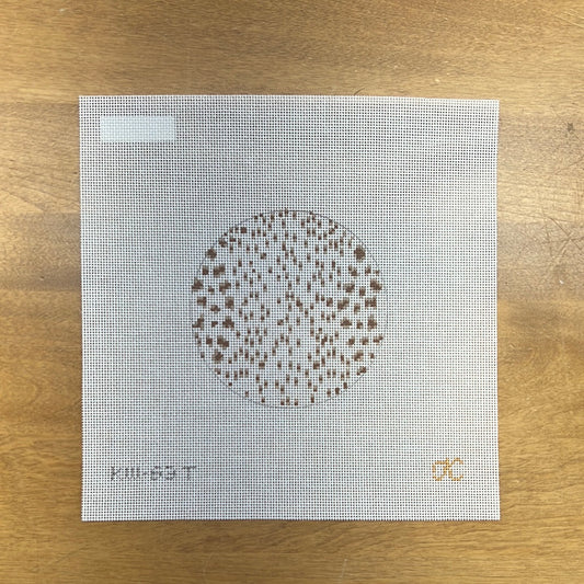 French Dots Round-Tan