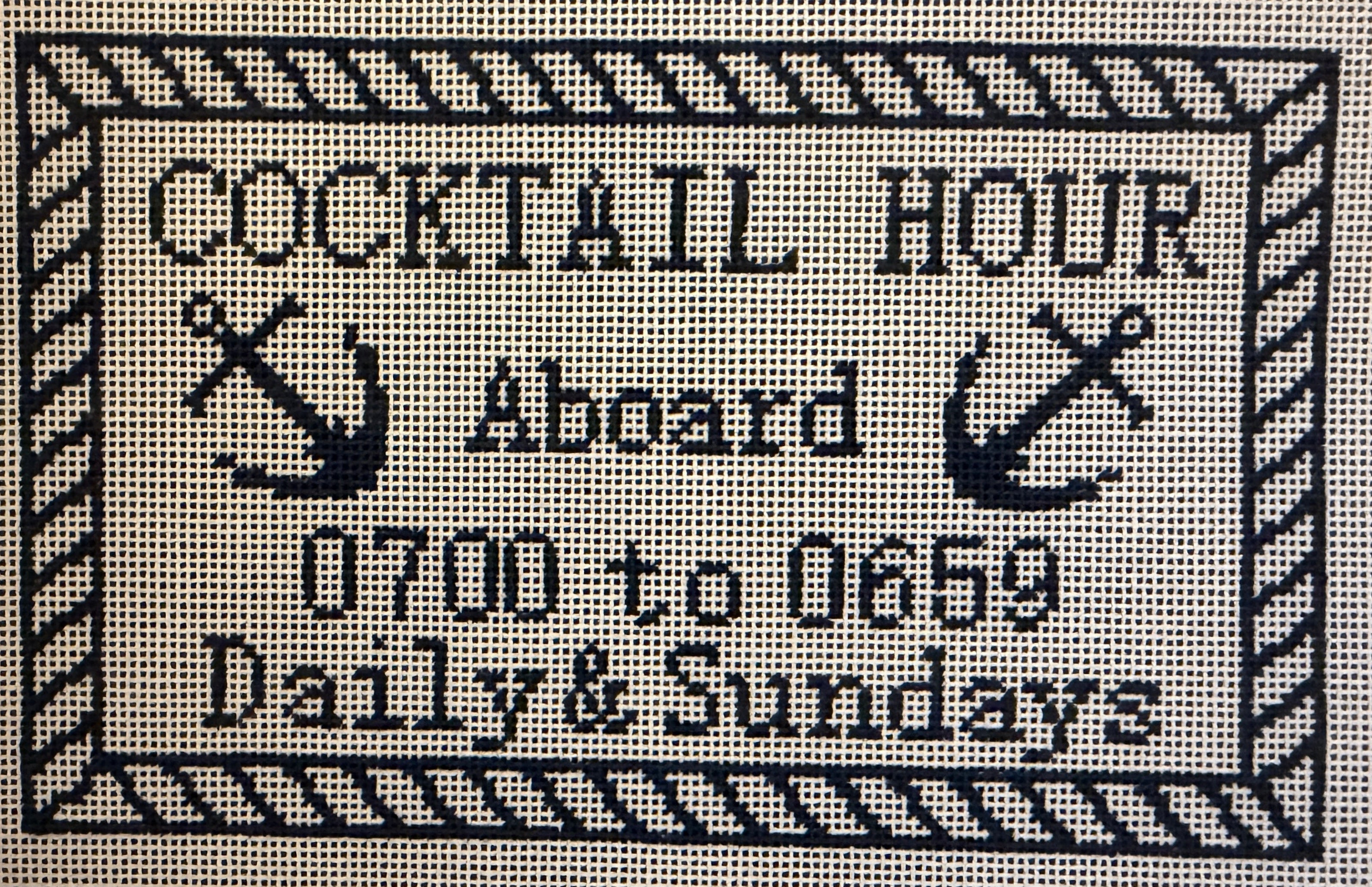 Cocktail Hour Sign – The Gingham Stitchery