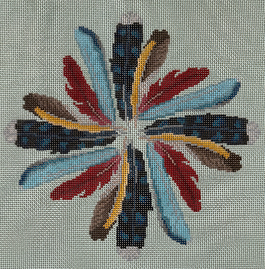 Backyard Feathers Pillow