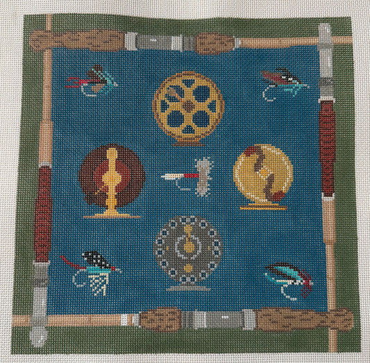 Vintage Fishing Pillow