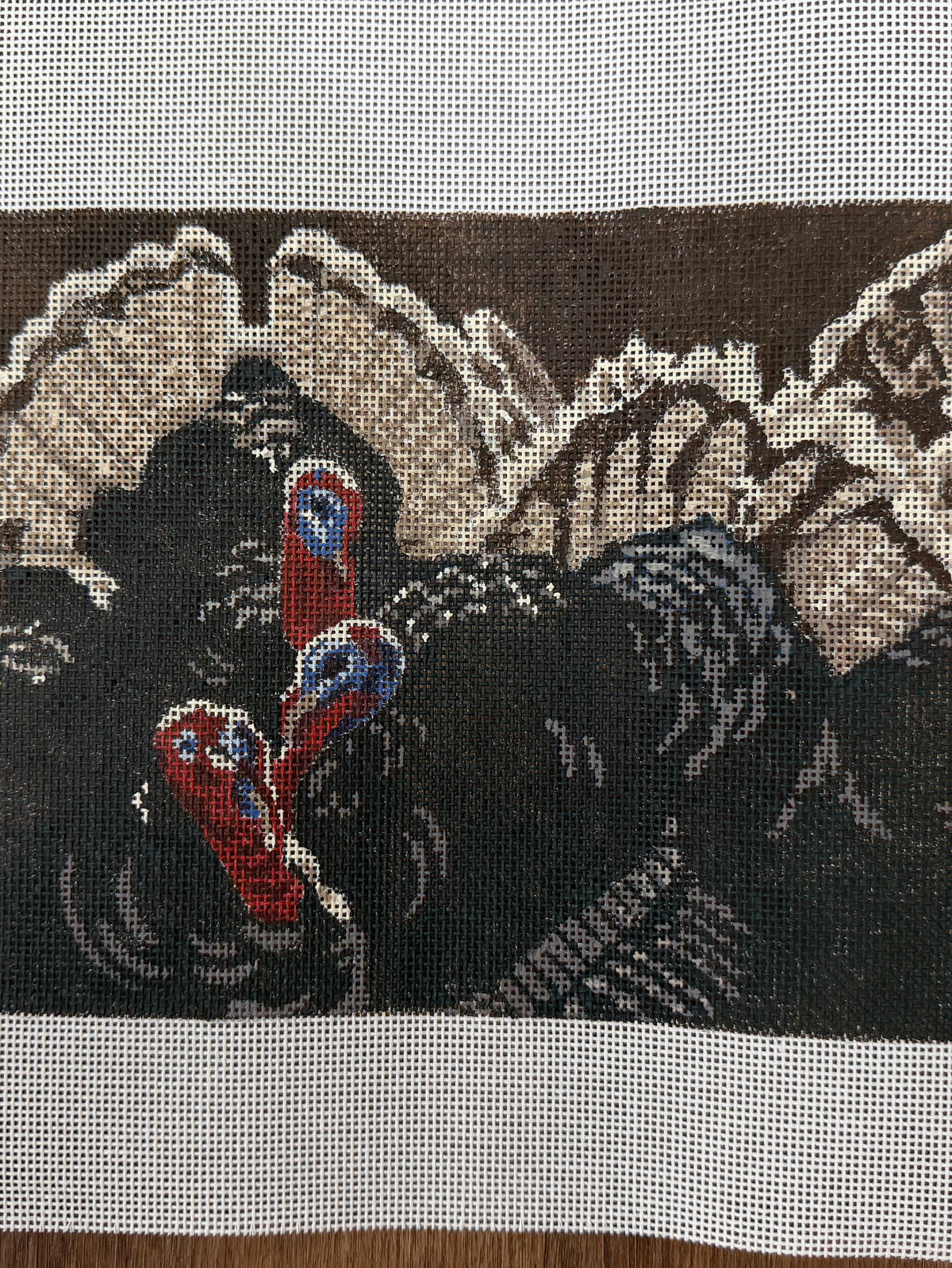 Three Turkeys pillow