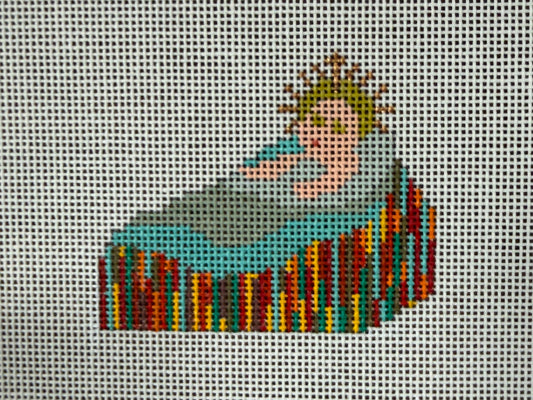 Mid Century Nativity Baby Jesus and Stitch Guide