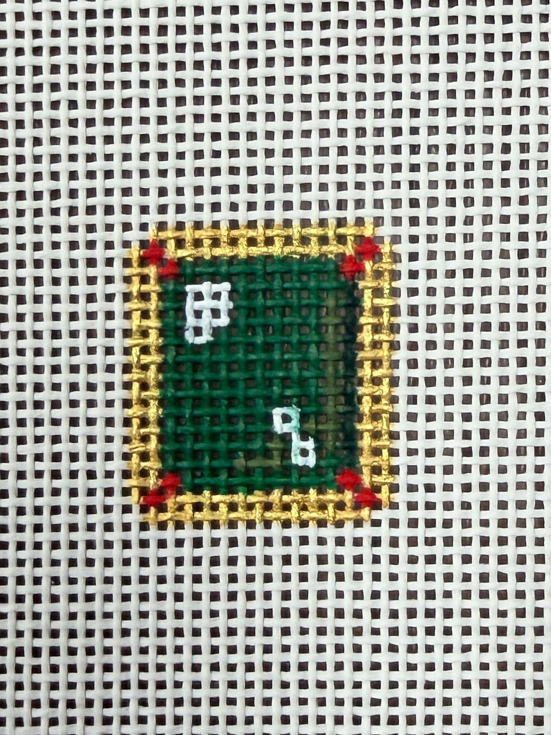 Green Gemstone bag tag
