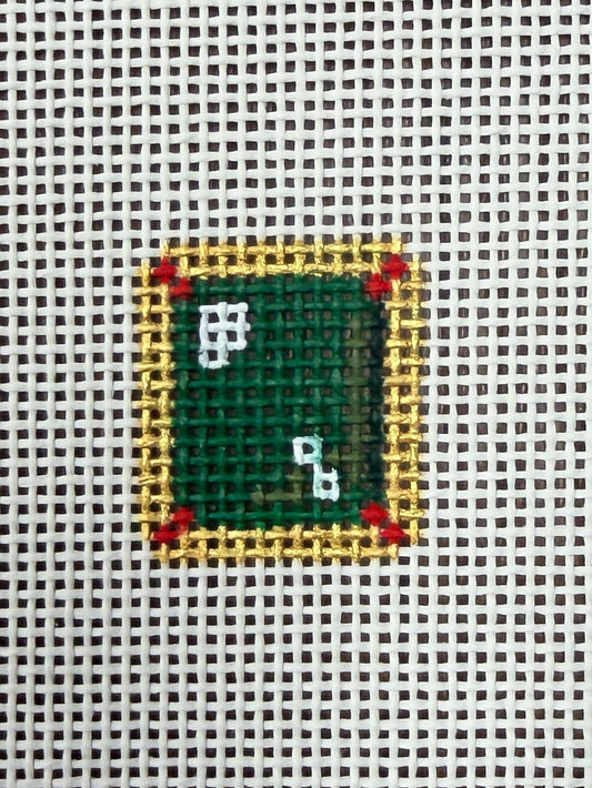 Green Gemstone bag tag