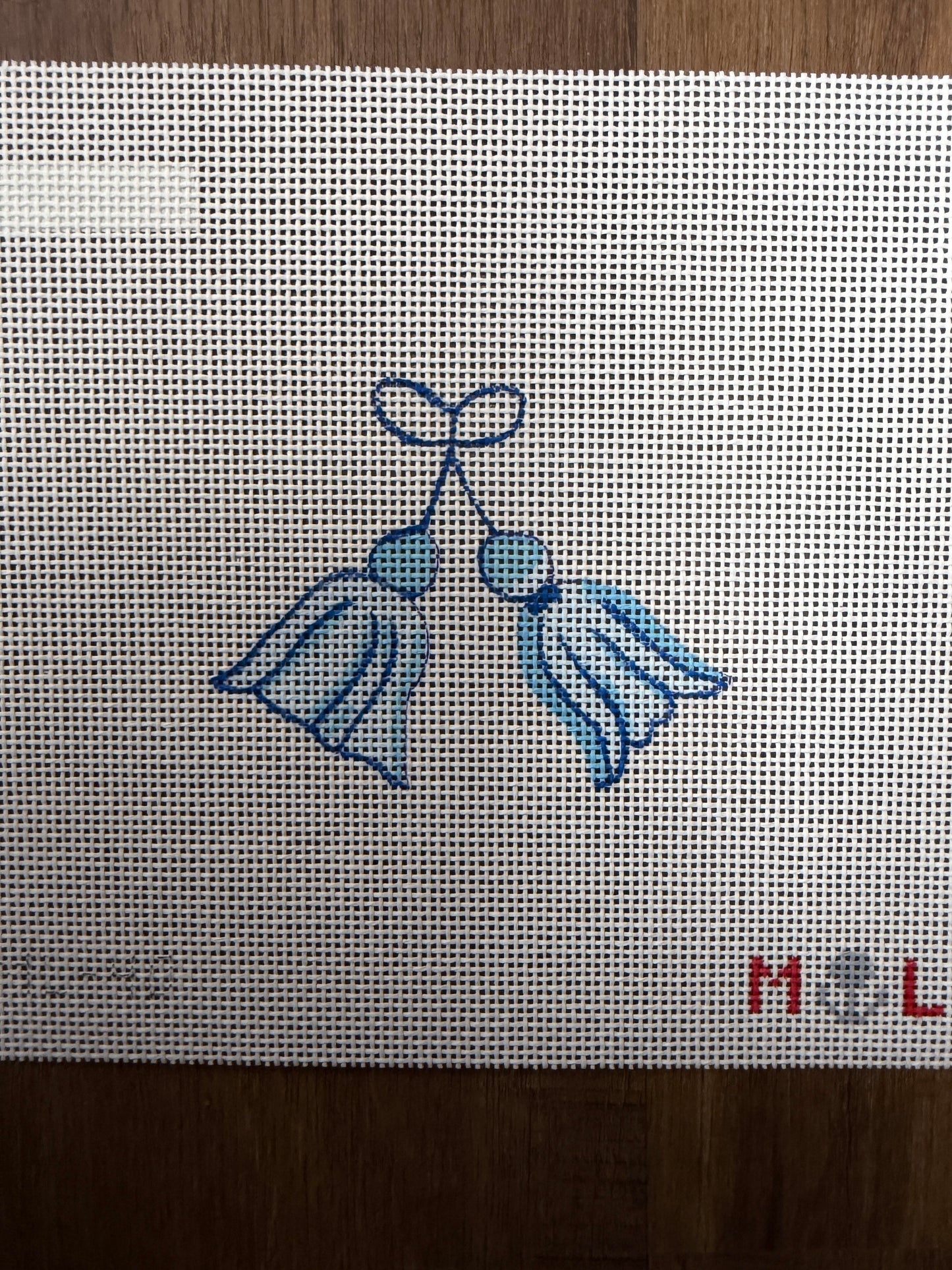 Blue Tassel bag tag