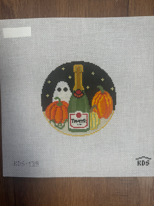 October Champagne Round and stitch guide