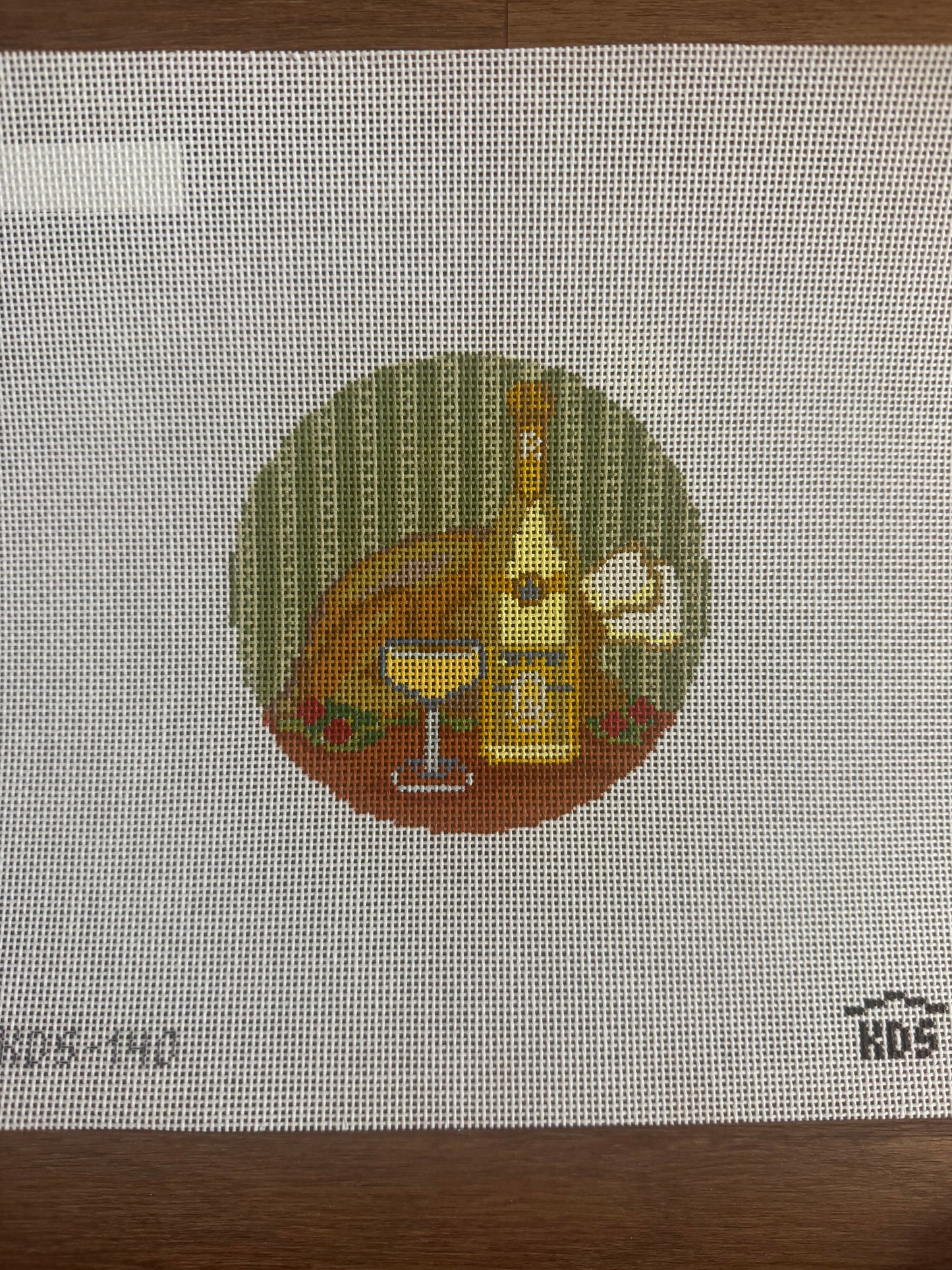 November Champagne Round and stitch guide