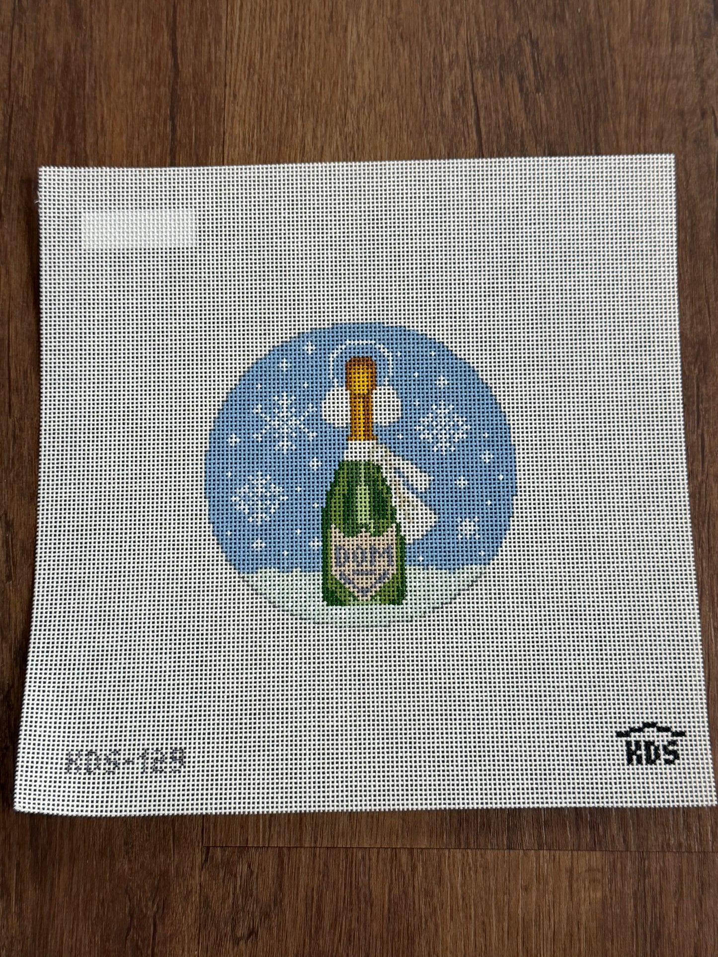 January Champagne Round and stitch guide